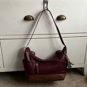 Brand New the Sak Kendra Hobo Bag/Purse Two Tone Leather - Perfect!!